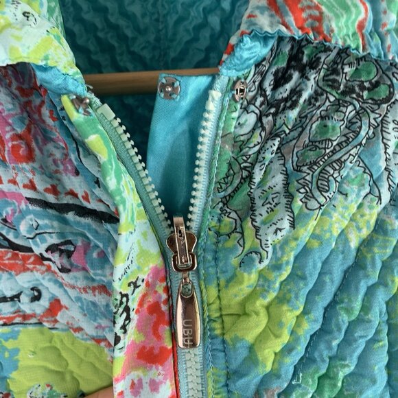 UBU Womens Reversible Crinkle Jacket Size Medium Artsy Travel Colorful Packable - Picture 6 of 15